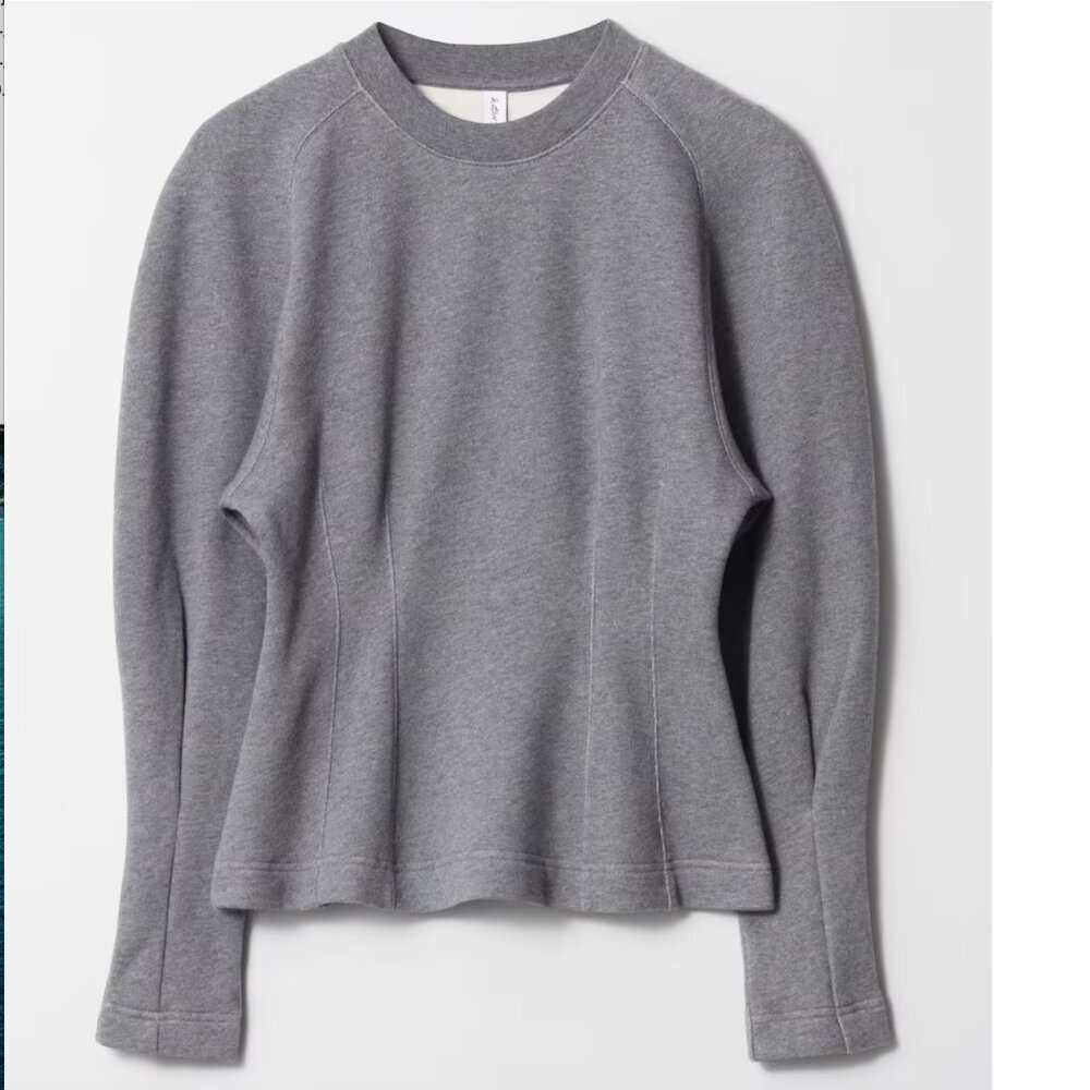 & Other Stories Grey Sculptural Sweater Women's Size Small